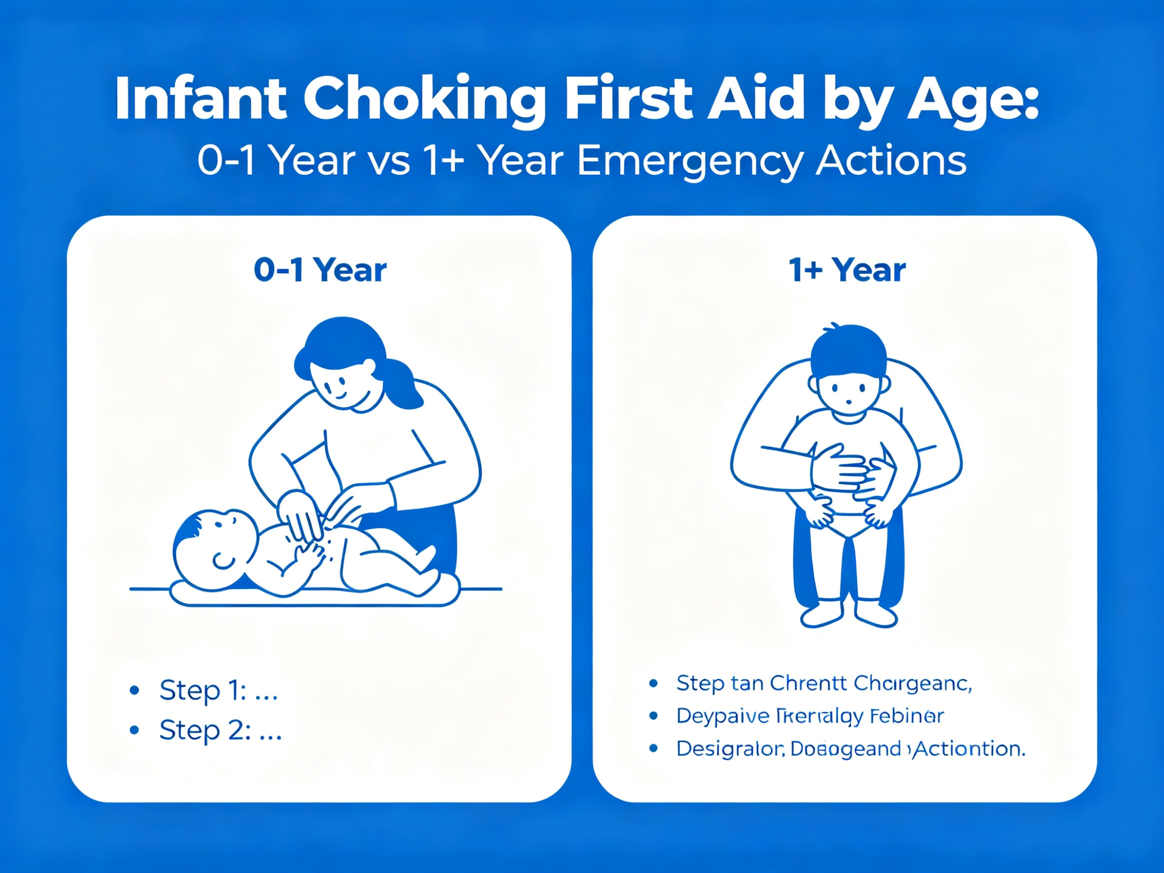 Infant choking first aid by age 0 1 vs 1 plus.webp