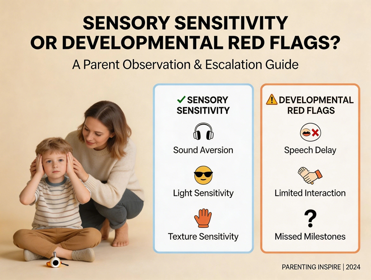Sensory Sensitivity or Developmental Red Flags? A Parent Observation & Escalation Guide