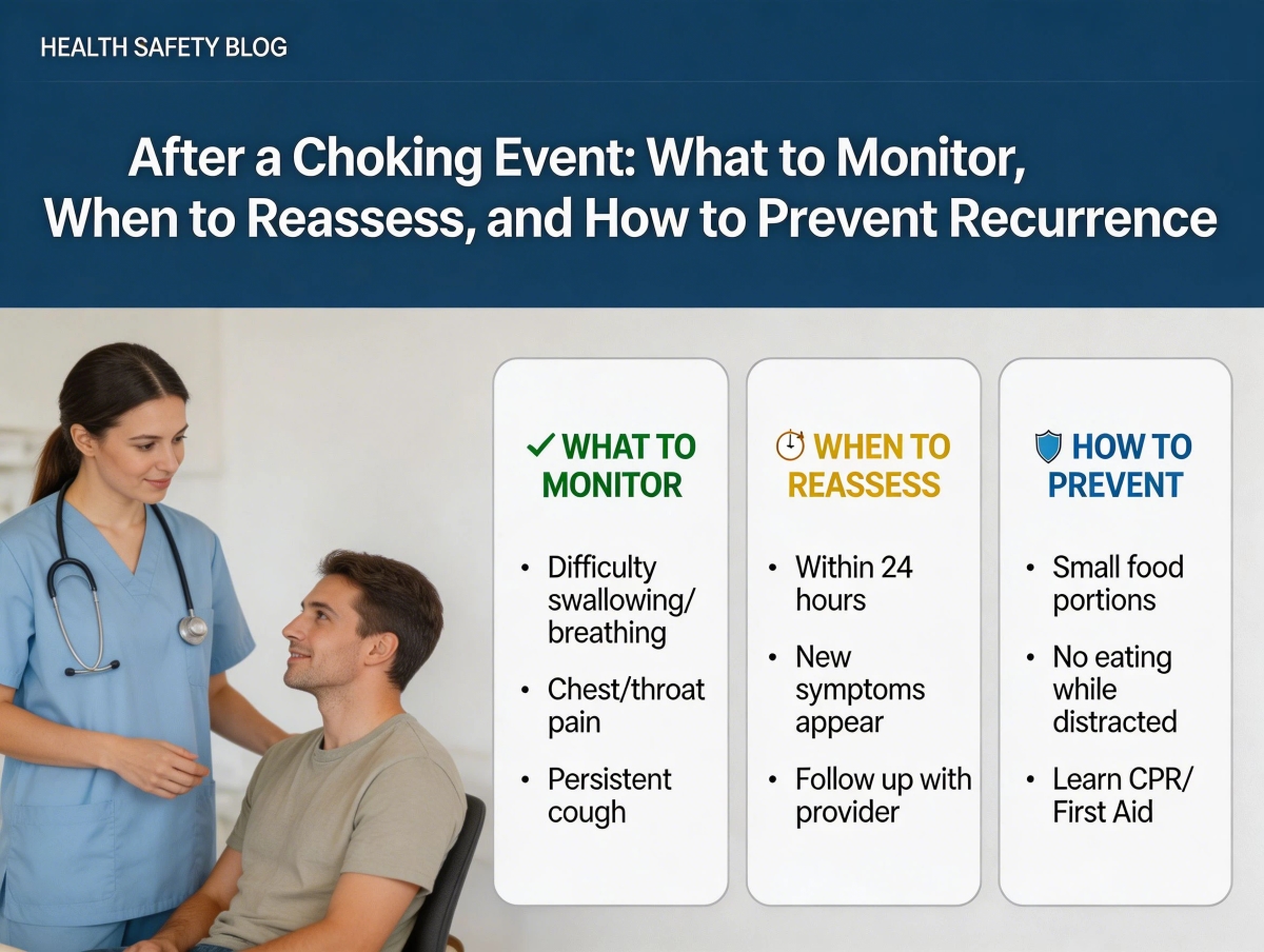 After a Choking Event: What to Monitor, When to Reassess, and How to Prevent Recurrence