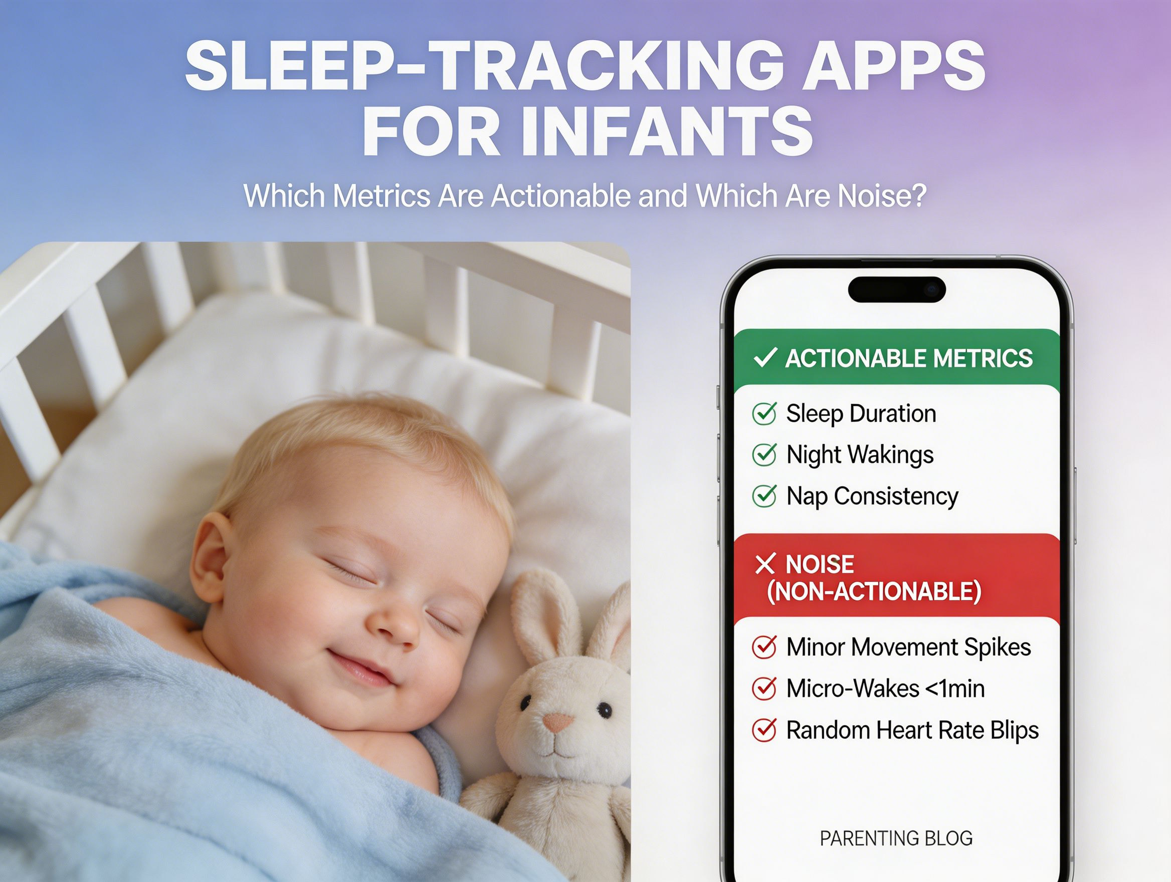 Sleep-Tracking Apps for Infants: Which Metrics Are Actionable and Which Are Noise?